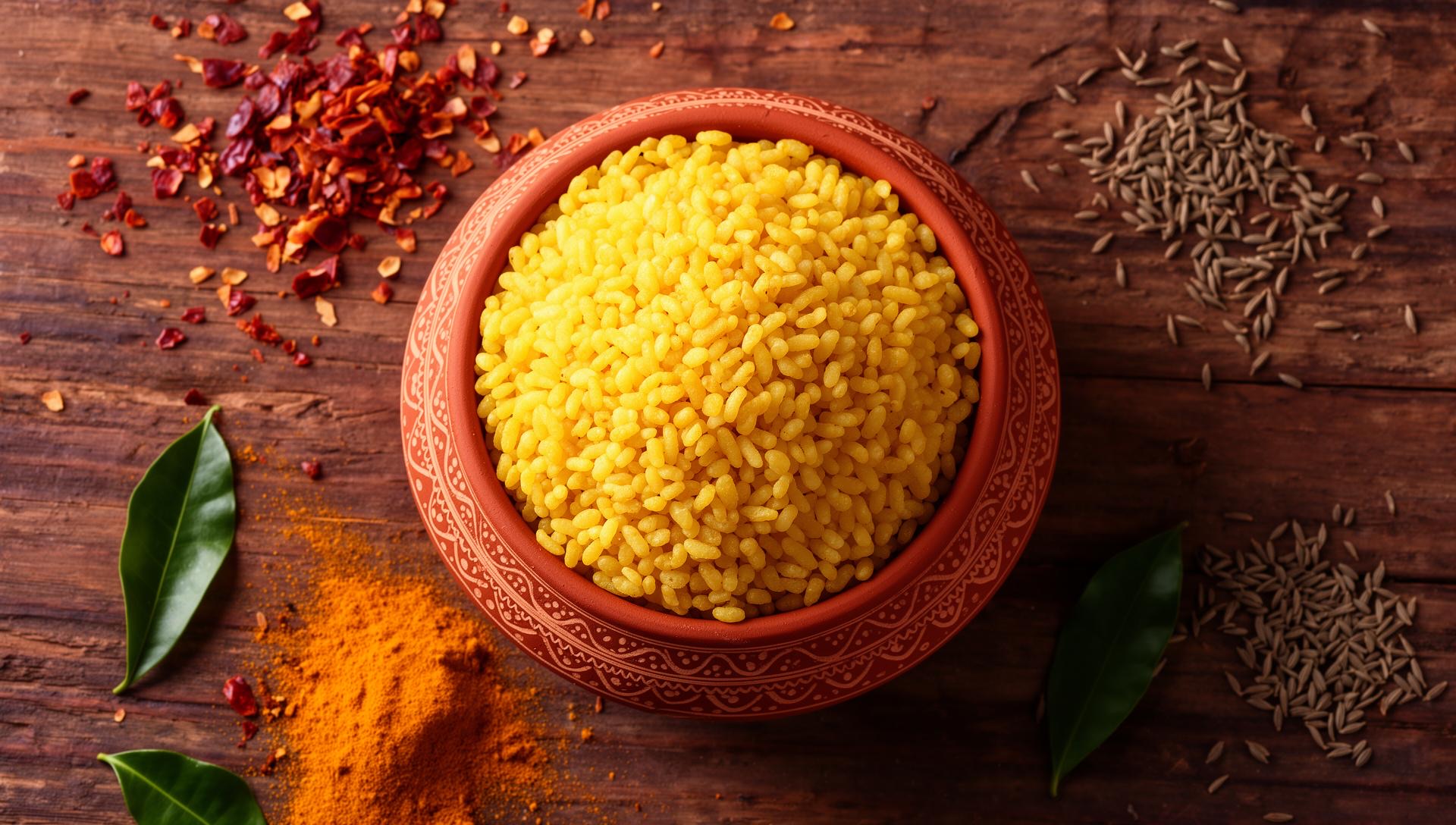 Traditional Puffed Rice with Spices